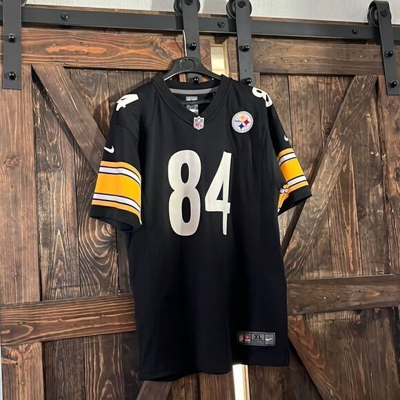 NFL NFL PITTSBURGH STEELERS NIKE #84 ANTONIO BROWN AUTHENTIC HOME JERSEY - Picture 3 of 8
